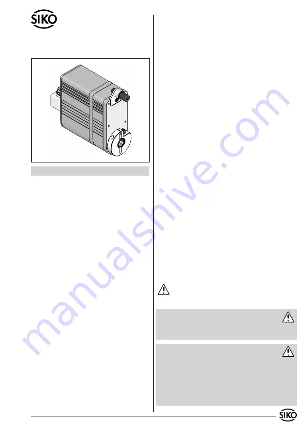 Siko AG02 User Information Download Page 1