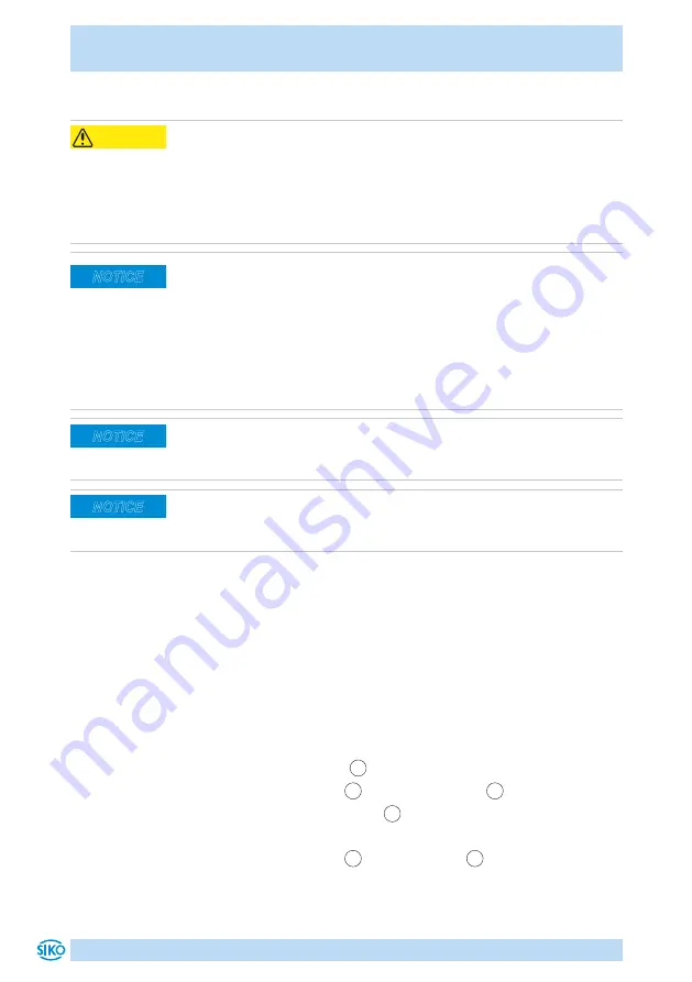 Siko MSK400/1 Original Installation Instructions Download Page 18