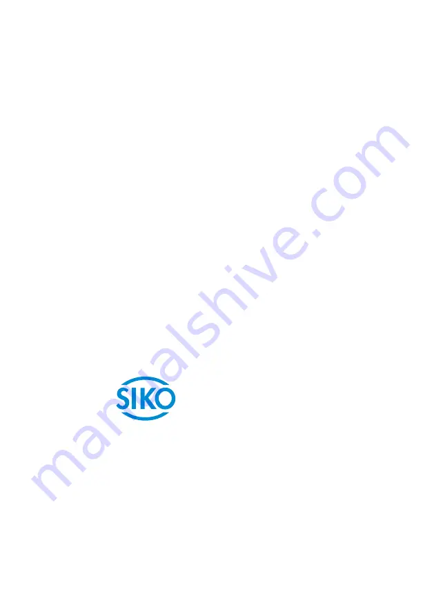 Siko MSK5000 Translation Of The Original Installation Instructions Download Page 40