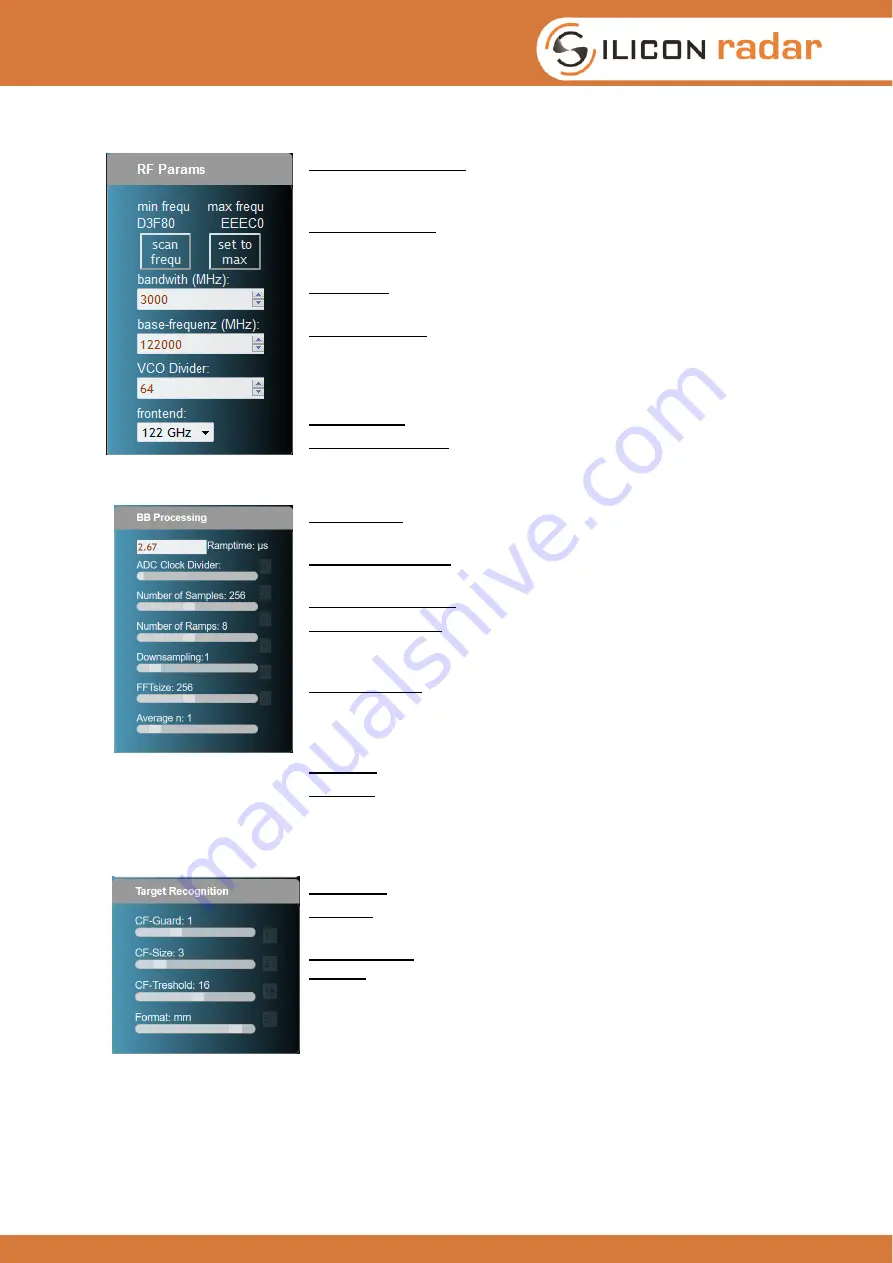 Silicon Radar EasyRadar User Manual Download Page 12