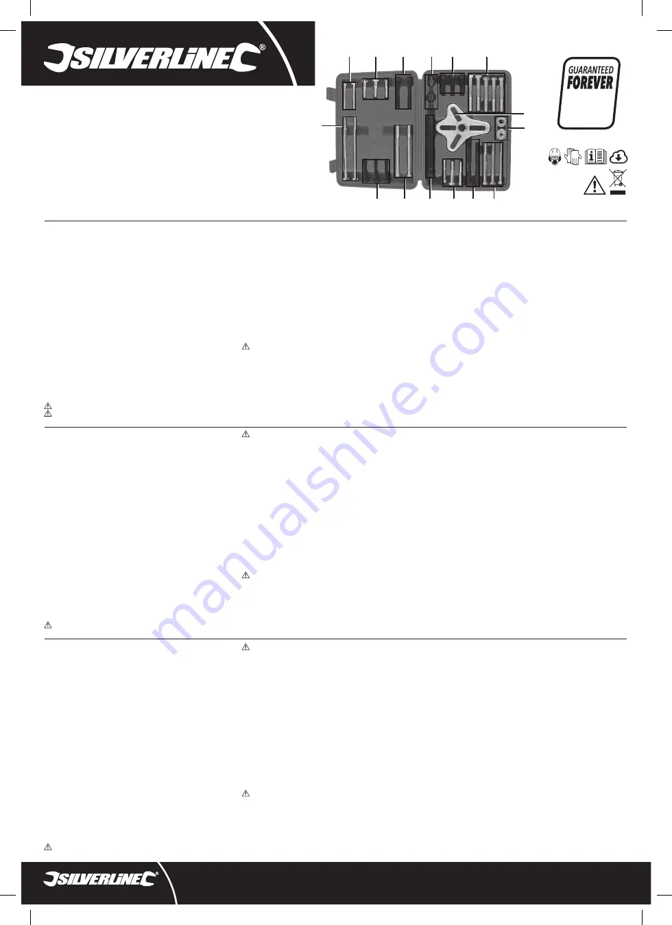 Silverline 46pc Manual Download Page 1