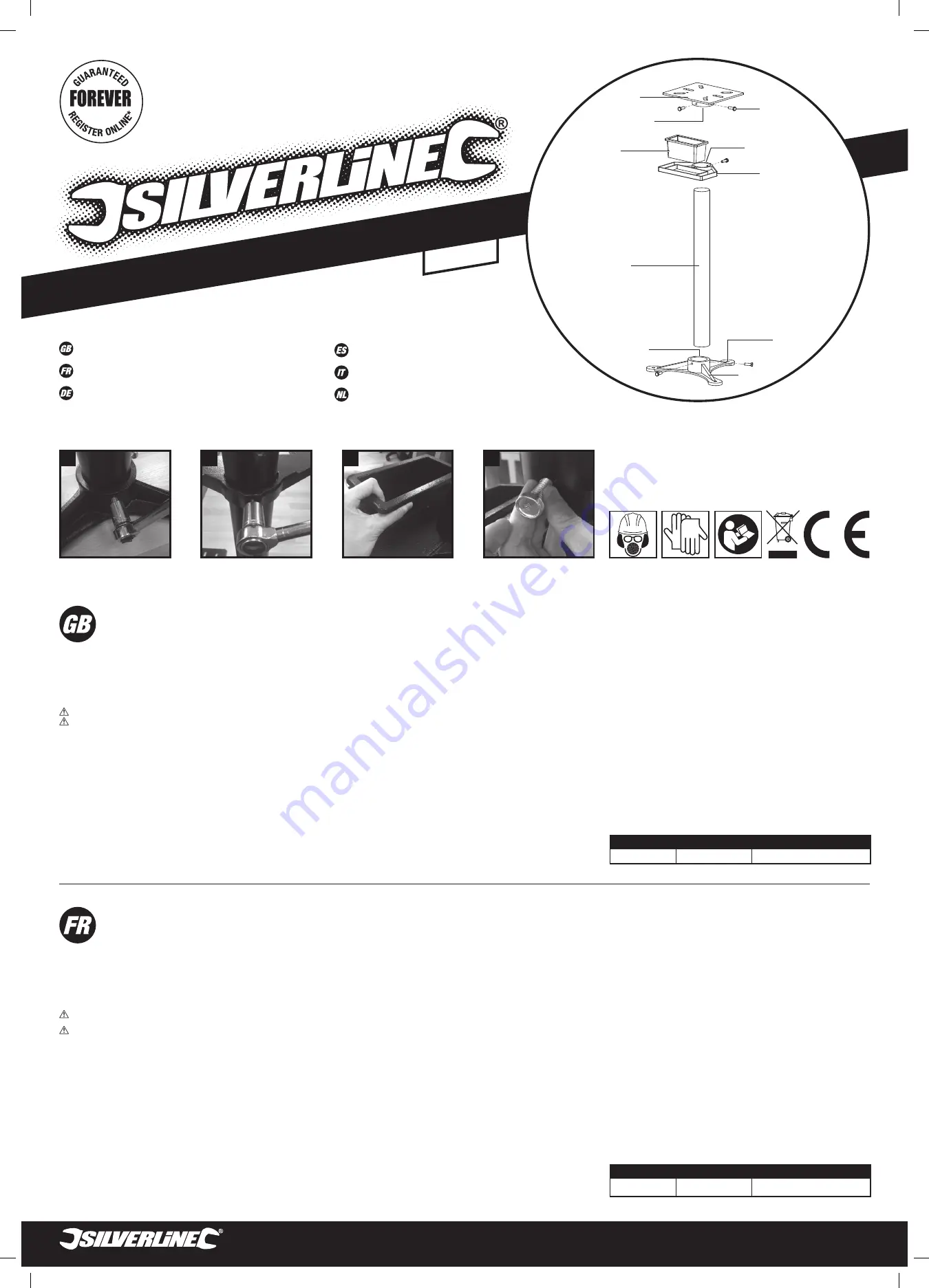 Silverline 707354 Quick Start Manual Download Page 1