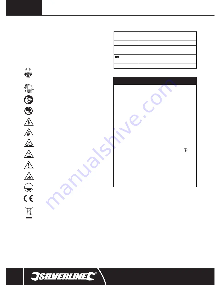 Silverline Arc Welder 55 - 160A Original Instructions Manual Download Page 34