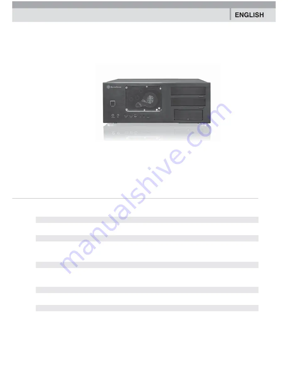 SilverStone CW01 User Manual Download Page 3