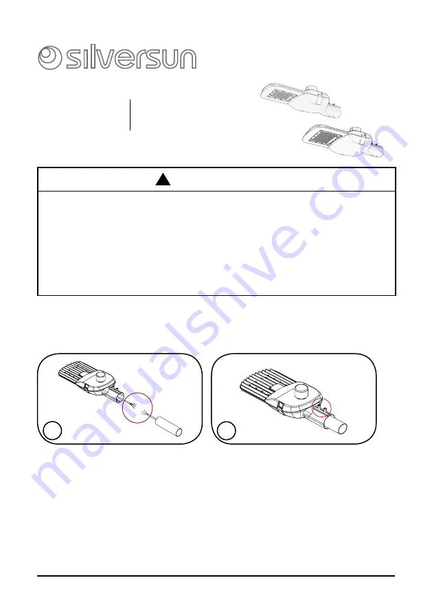 silversun VIAL STHP50CWS Installation Manual Download Page 1