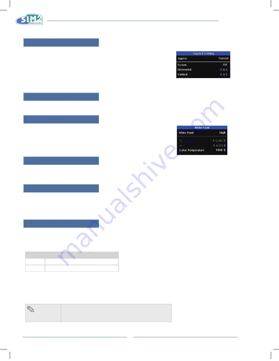 Sim2 40-50-ST User And Installation Manual Download Page 94