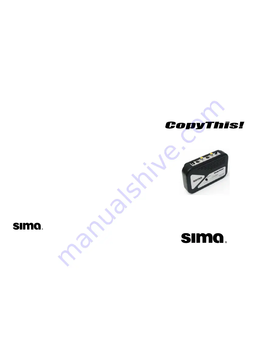 Sima CopyThis! CT-1 User Manual Download Page 1