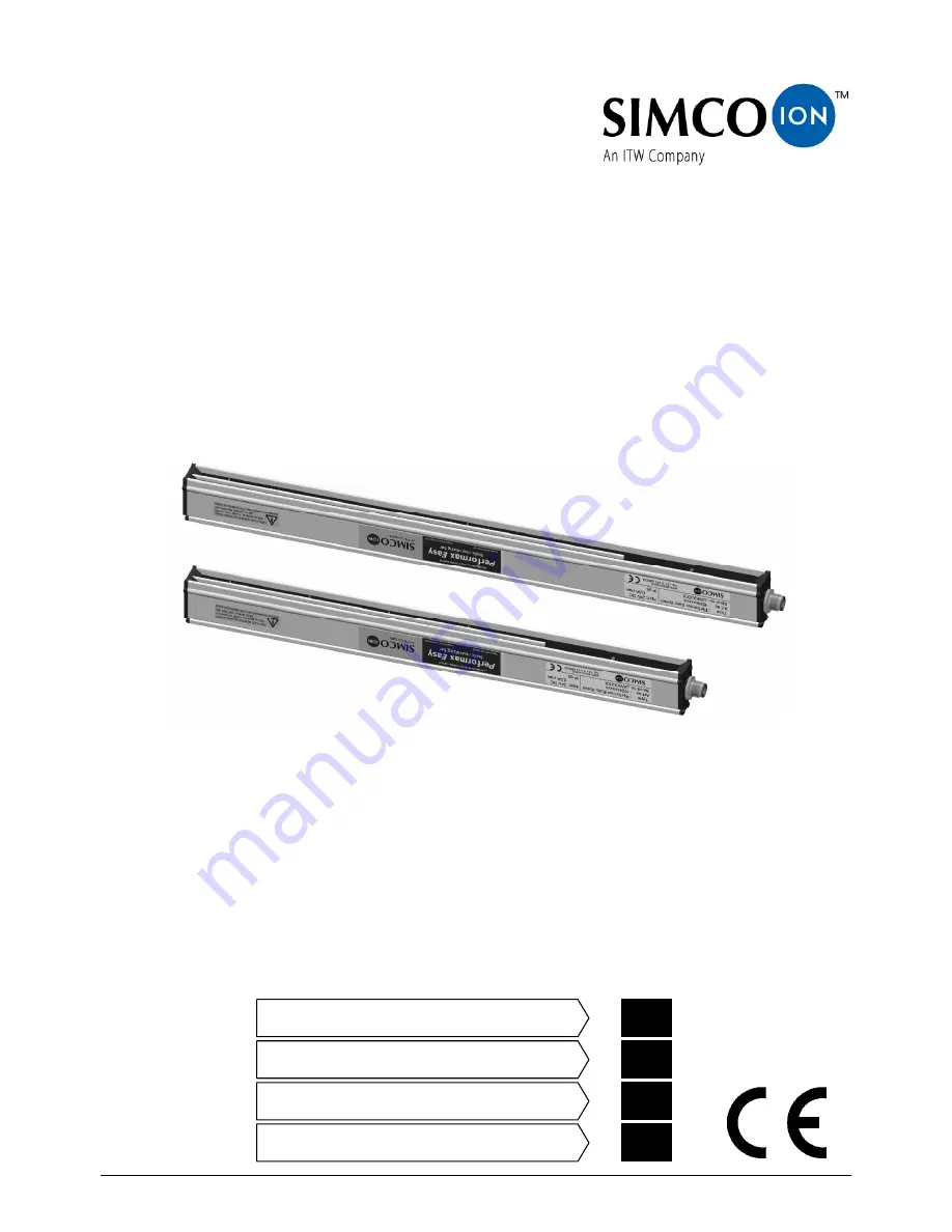 Simco-Ion Performax Easy User Manual Download Page 1