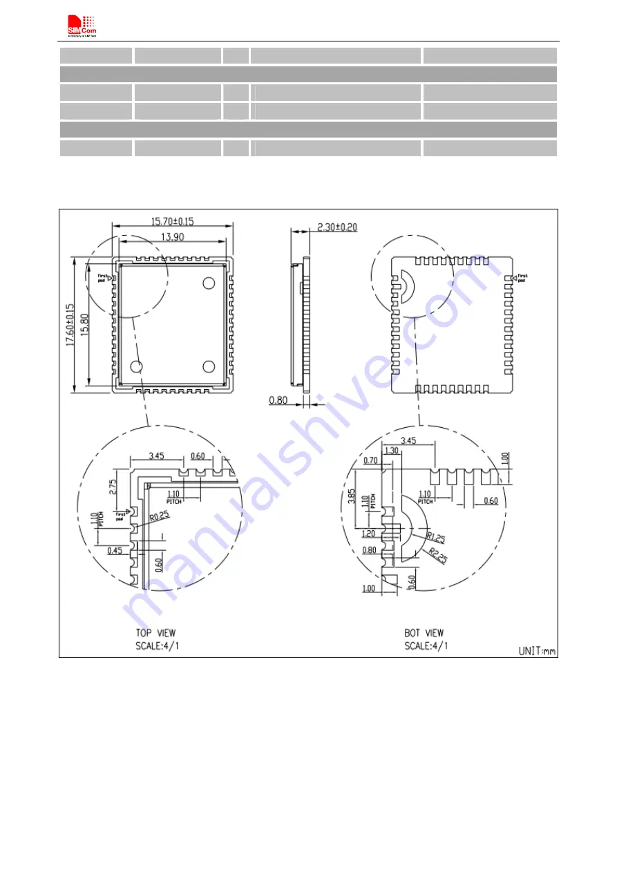 SimCom SIM800C Скачать руководство пользователя страница 15