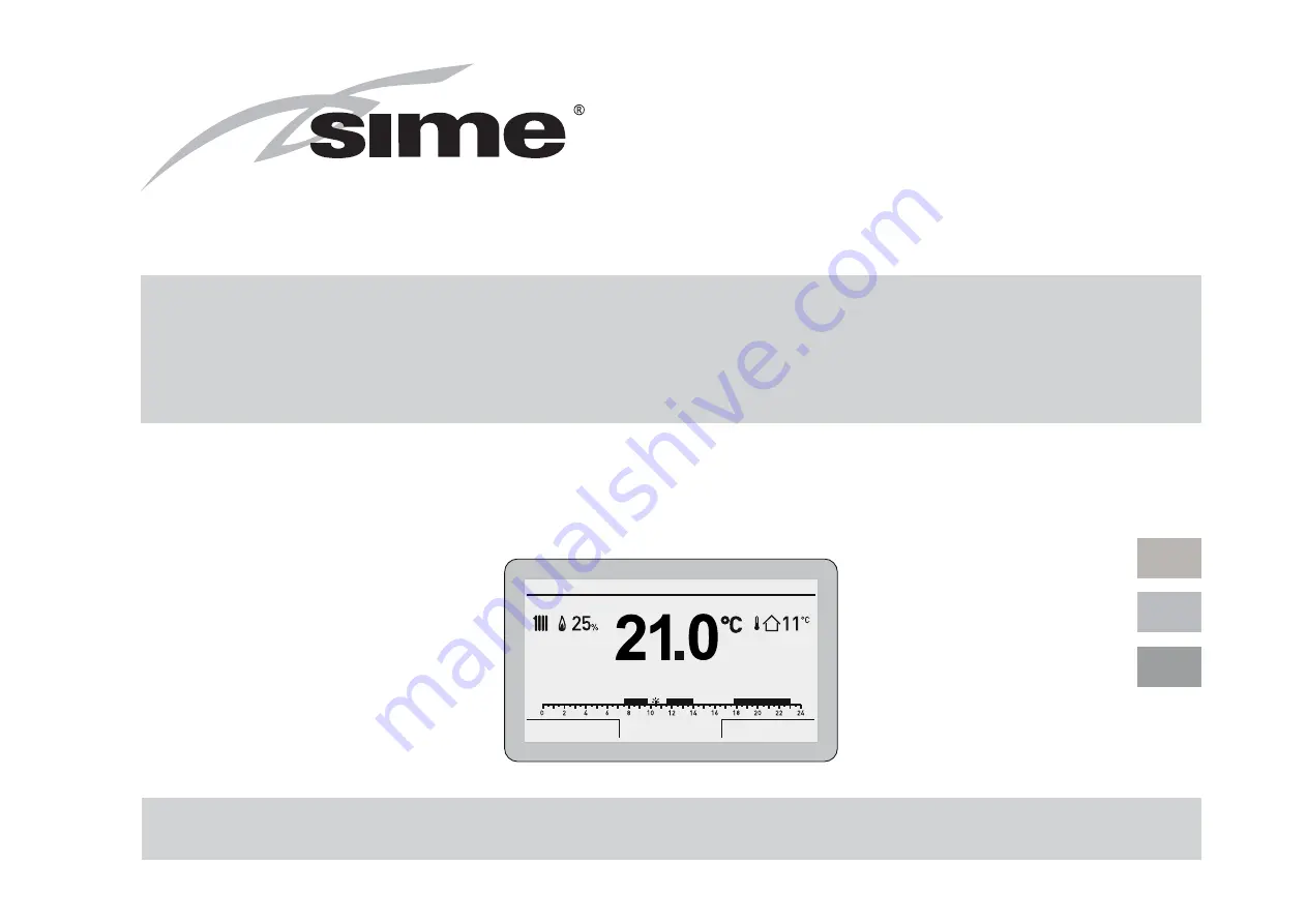 Sime HOME PLUS Installation And Use Manual Download Page 1