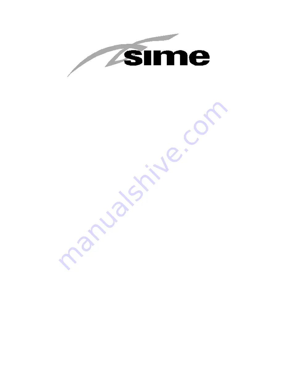 Sime MINI 12 BF ErP User Manual Download Page 1