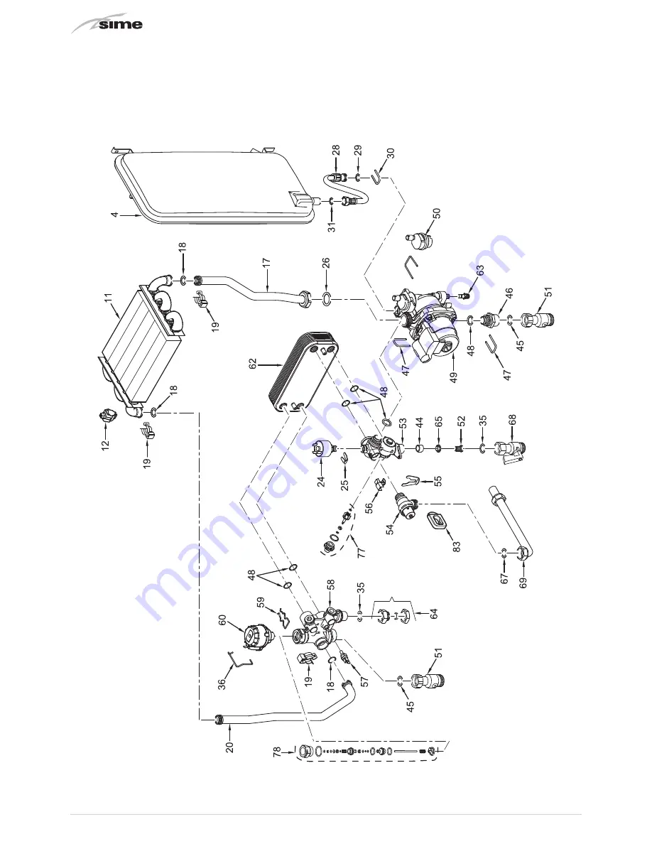 Sime Murelle Pro 25 LPG Use, Installation & Servicing Instructions Download Page 42