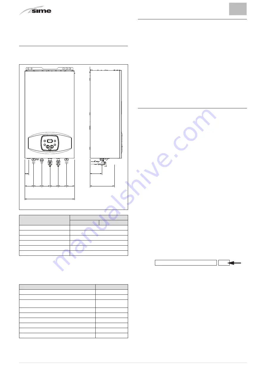 Sime VERA HE 25 User, Installation And Servicing Instructions Download Page 62