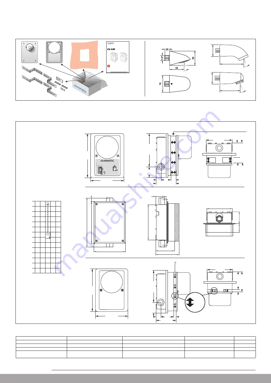 SIMILOR KUGLER Arwa Sanimatic Inwalltouch WI 7 70001 100 000 Installation Instructions Manual Download Page 2