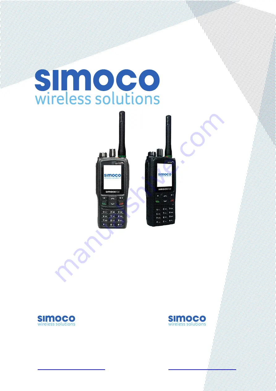 Simoco SDP760 User Manual Download Page 1