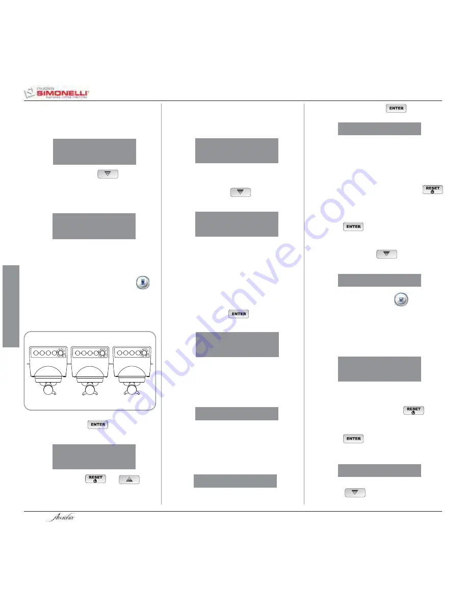 Simonelli Aurelia V User Handbook Manual Download Page 100