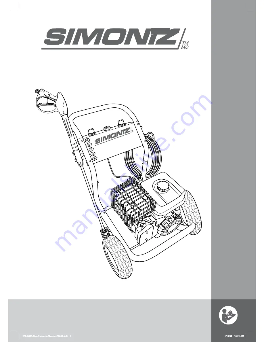 Simoniz 039-8593 Use And Care Manual Download Page 1