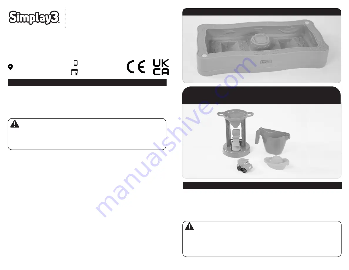 Simplay3 Carry & Go Ocean Drive Water Table 22107 Скачать руководство пользователя страница 1