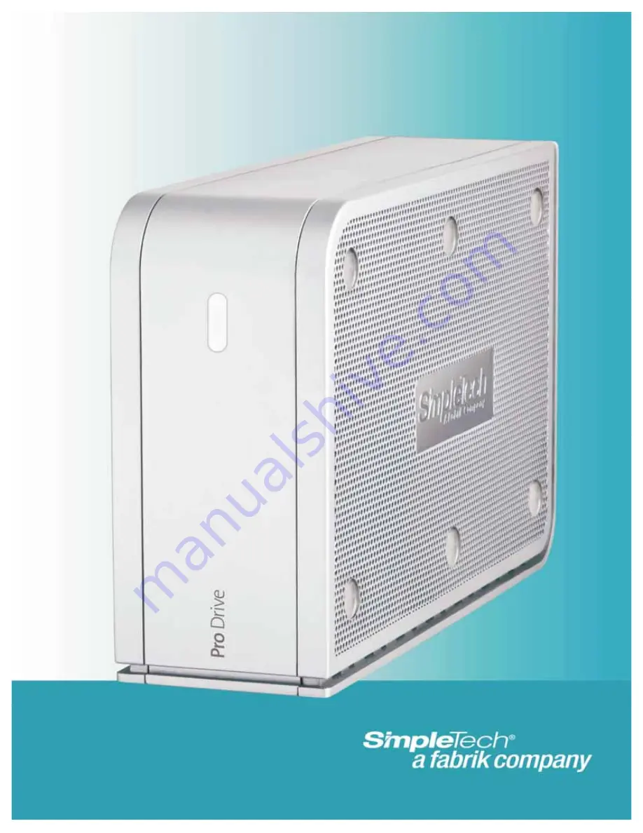 SimpleTech Pro Drive FP-UFE/1TB User Manual Download Page 1