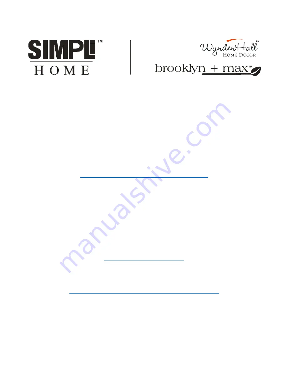 Simpli Home AXCBC-007-WH Manual Download Page 13