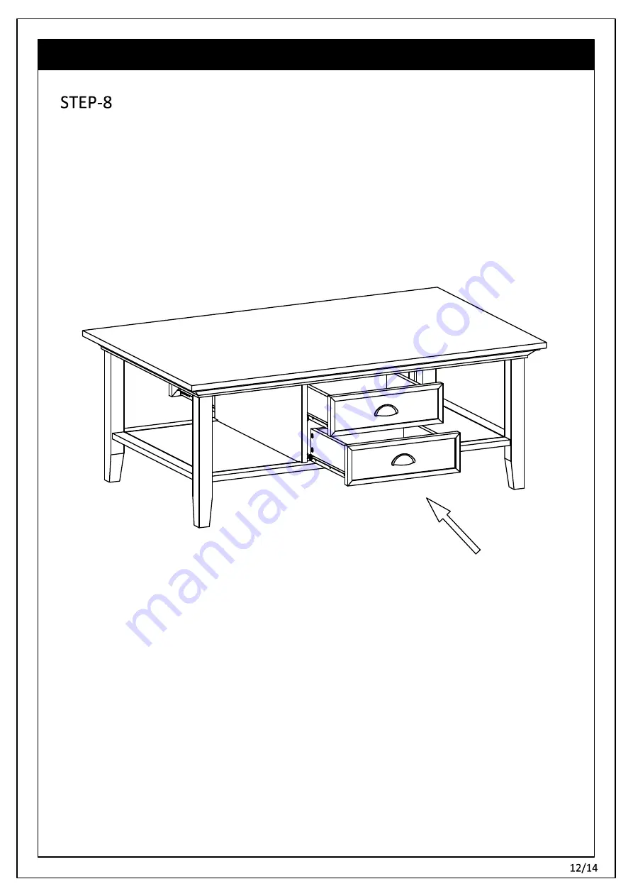 Simpli Home REDMOND 3AXCADM-01 Assembly Instructions Manual Download Page 12