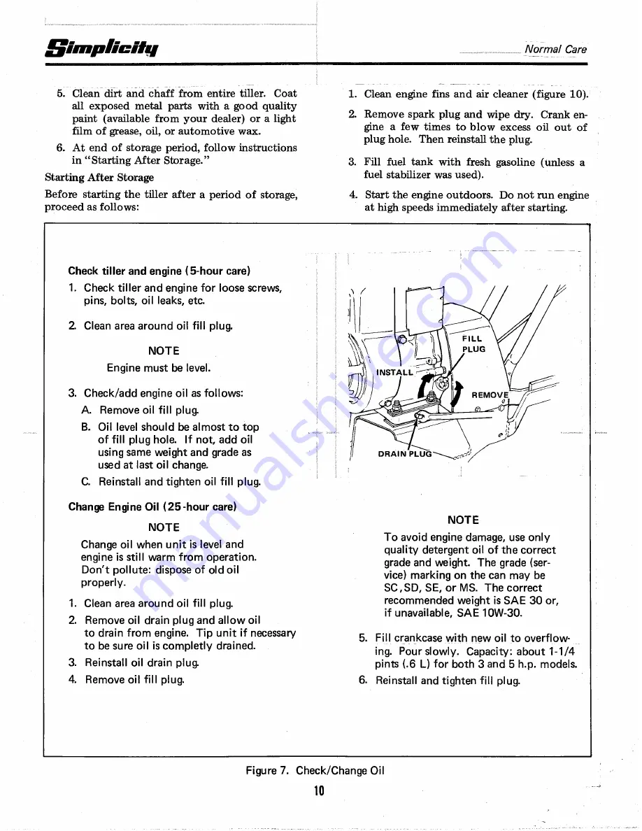 Simplicity 1690237 Operator'S Manual Download Page 12