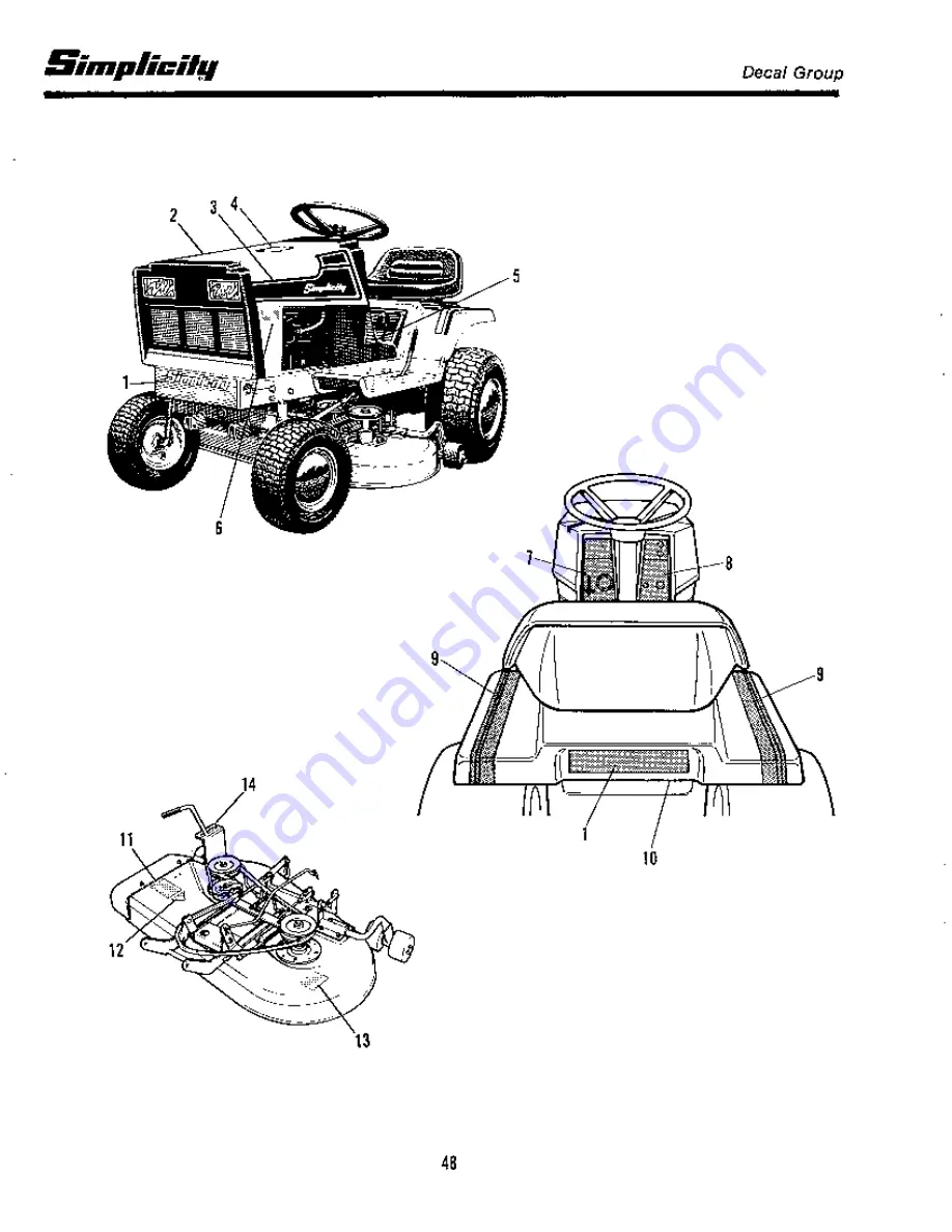 Simplicity 4208G Parts Manual Download Page 50