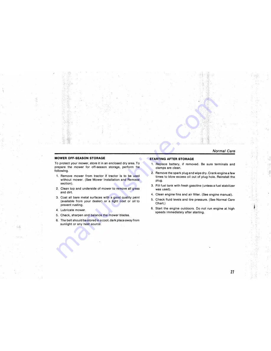 Simplicity 512H Series Operator'S Manual Download Page 29