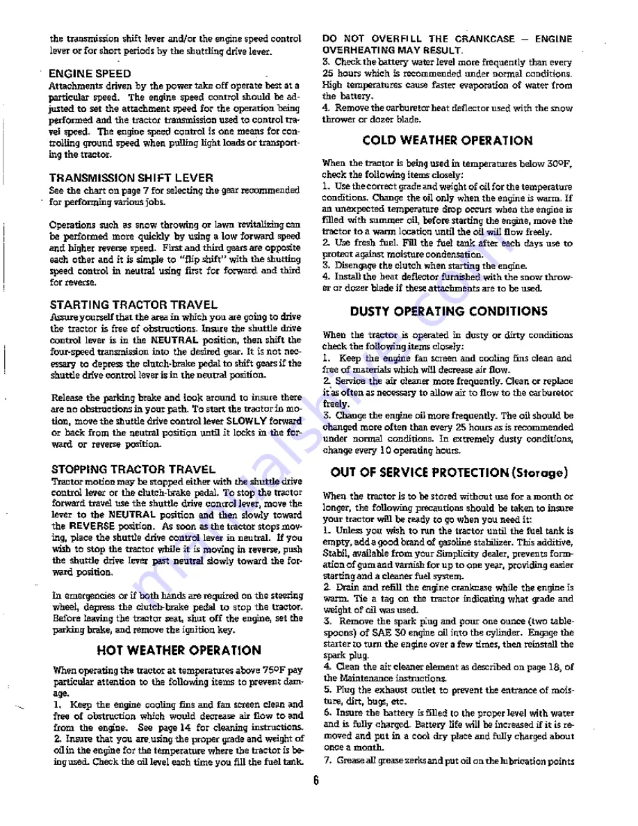 Simplicity Baron 3414S Owner'S Manual Download Page 8