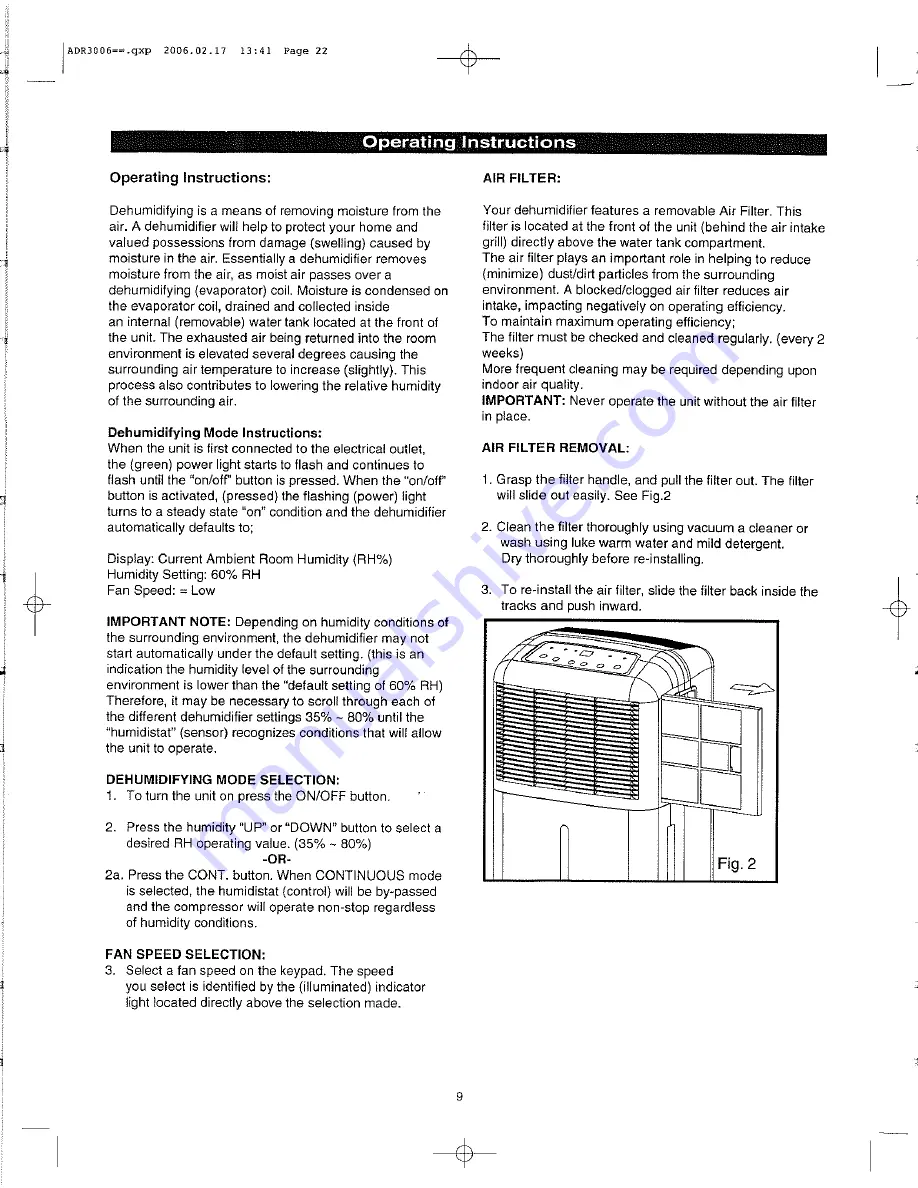 Simplicity SDR307EE Owner'S Manual Download Page 11