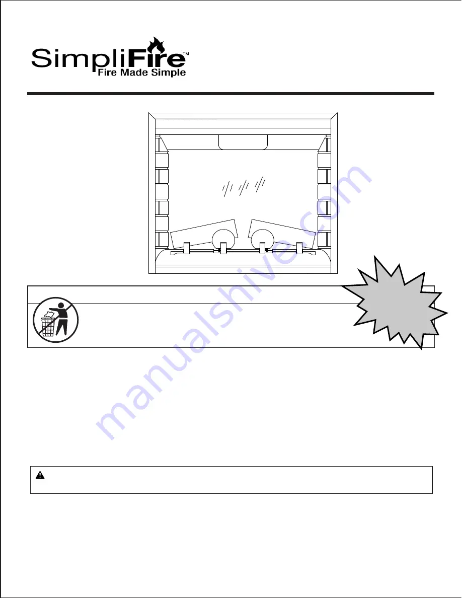 SimpliFire SF-PP23-E Скачать руководство пользователя страница 1