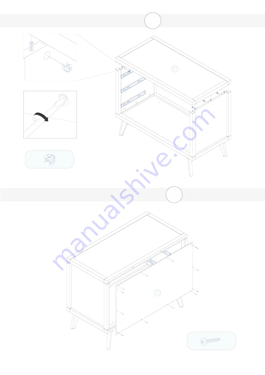 SIMPLY NURSERY RETRO CHEST 1118.010.0016 Assembly Instructions Manual Download Page 9