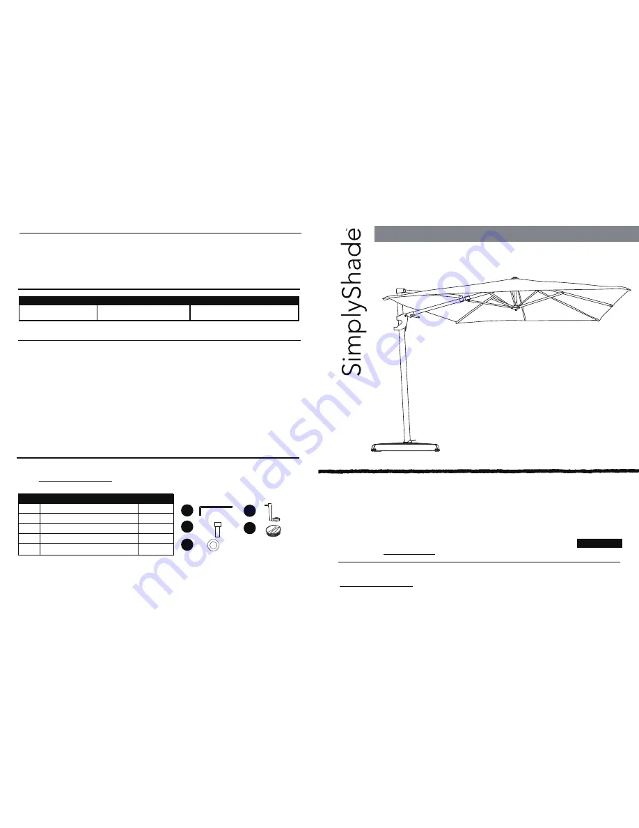 SimplyShade AG15B-2733R-LS-1 Скачать руководство пользователя страница 1