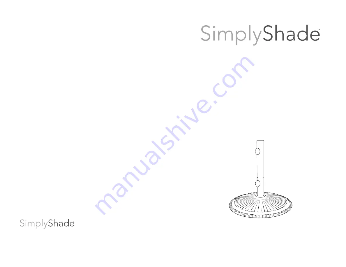 SimplyShade Coral SSBW50 Instruction Manual Download Page 1