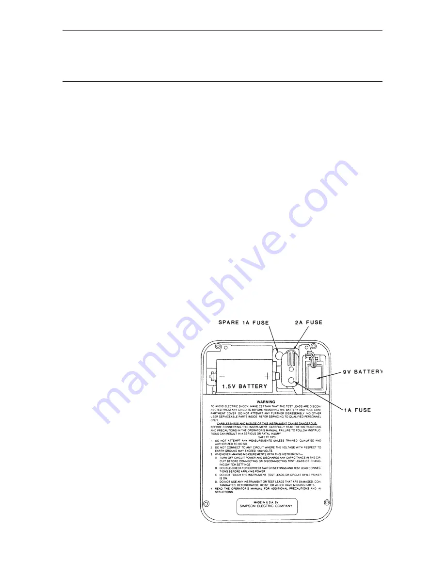 Simpson 260-8P Instruction Manual Download Page 28