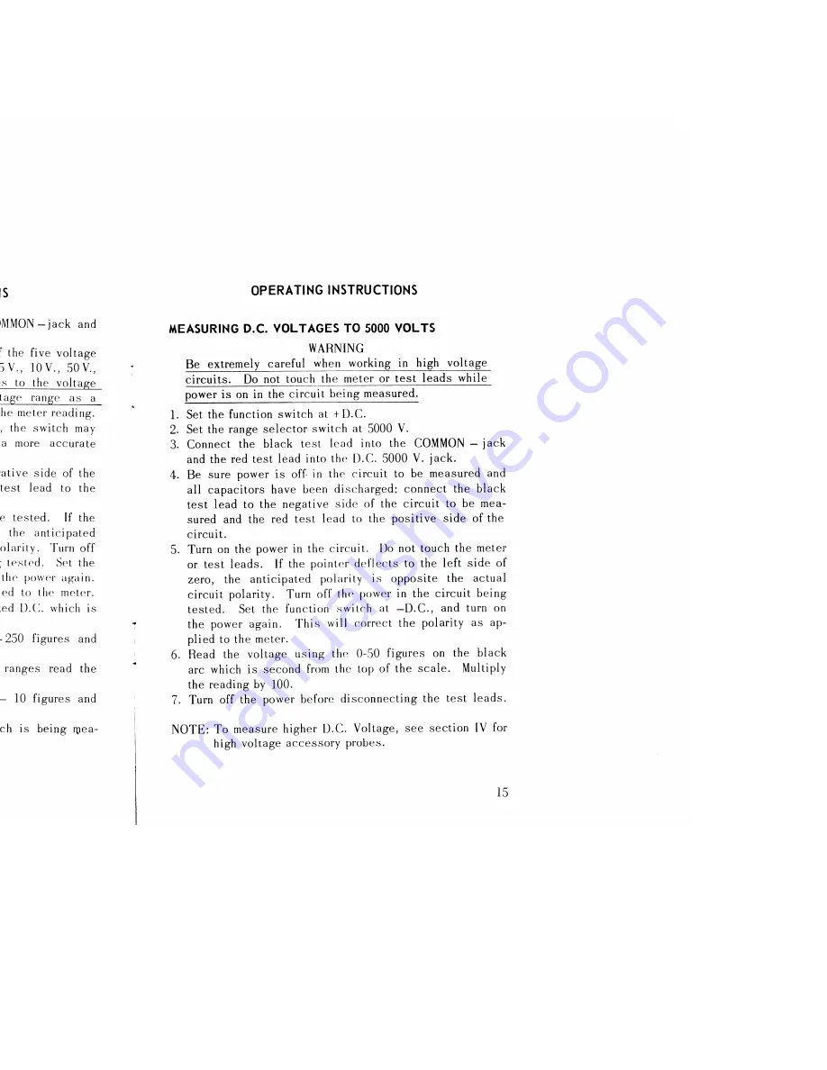 Simpson 260 Series 5P Operator'S Manual Download Page 8