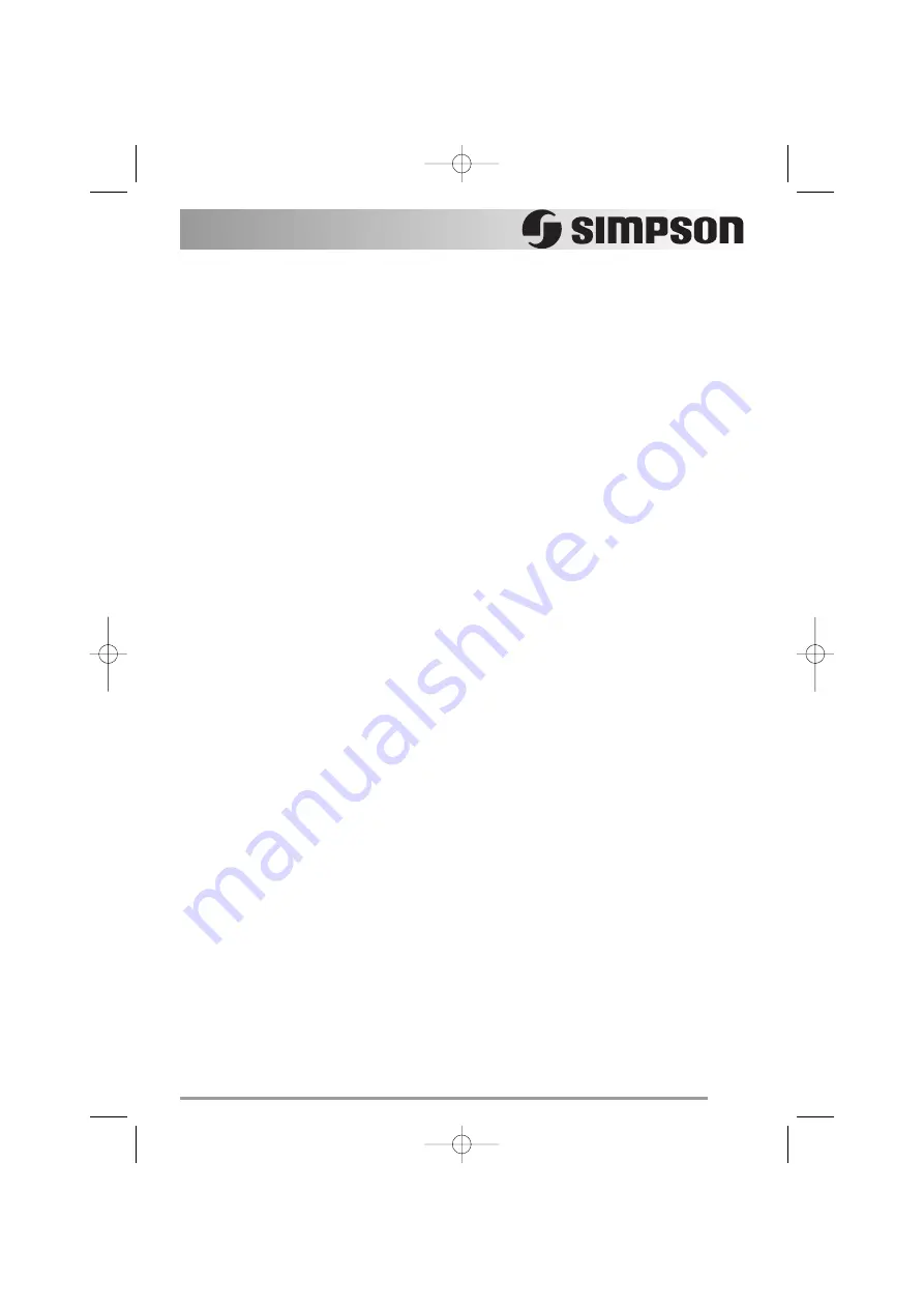 Simpson 52C870 User Manual Download Page 27