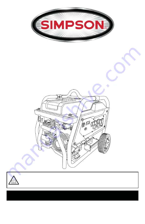 Simpson SCGH5500 Use And Care Manual Download Page 1