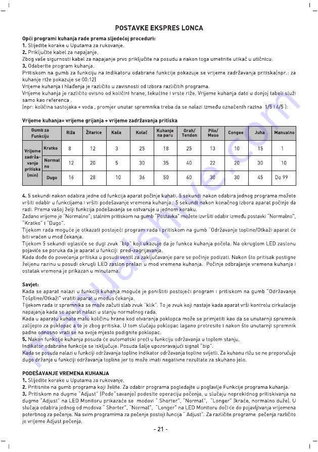 Sinbo sco 5033 Instruction Manual Download Page 22