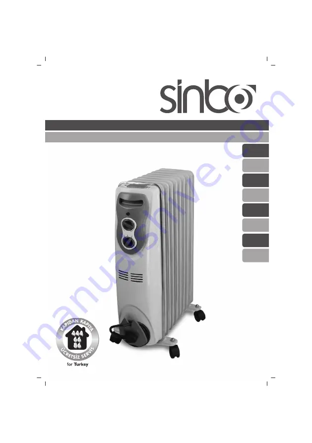 Sinbo SFH 3321 User Instructions Download Page 1