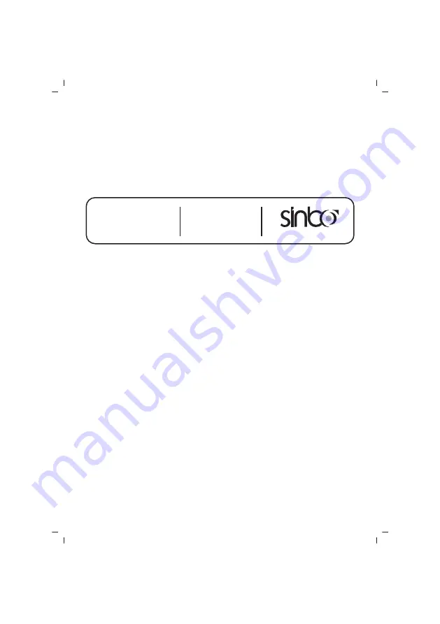 Sinbo SS 4028 User Manual Download Page 47