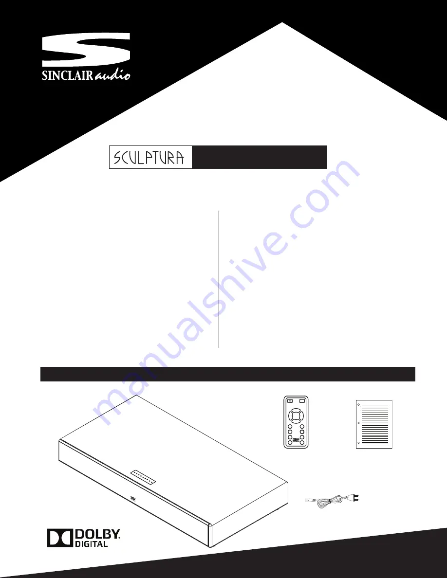 Sinclair Audio SCULPTURA SOUNDPAD MINI V2 Manual Download Page 1