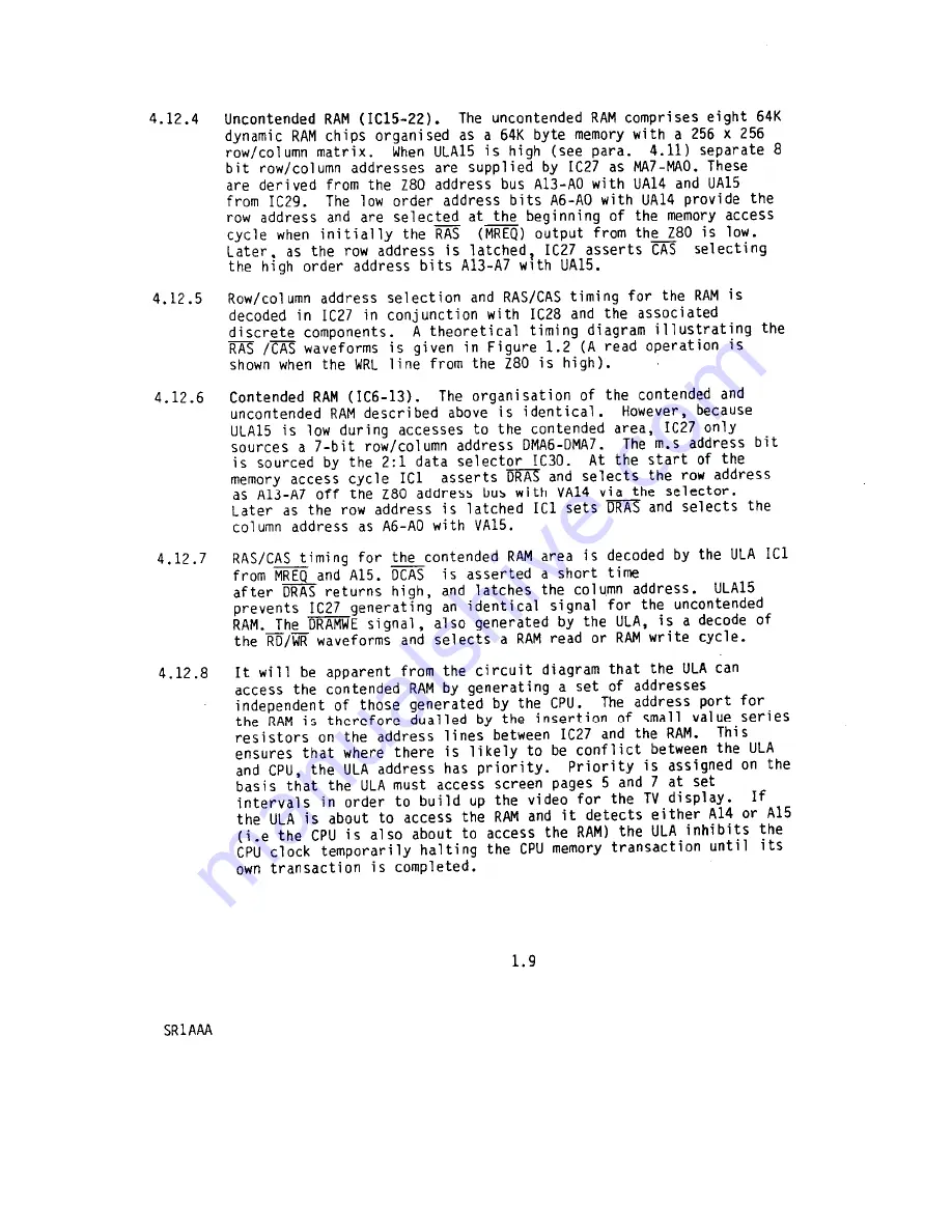 Sinclair Spectrum 128 Service Manual Download Page 12