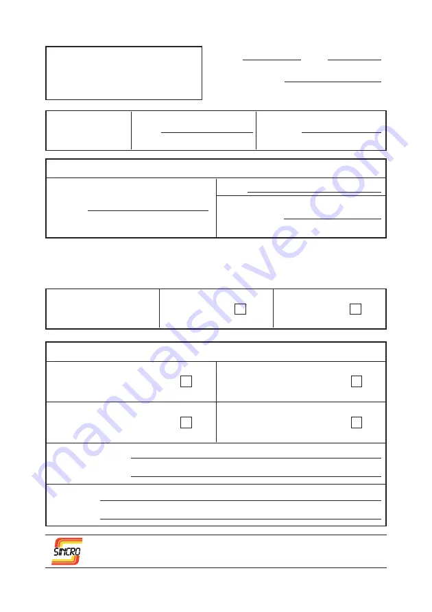 Sincro EW-DC Series Use And Maintenance Manual Download Page 12