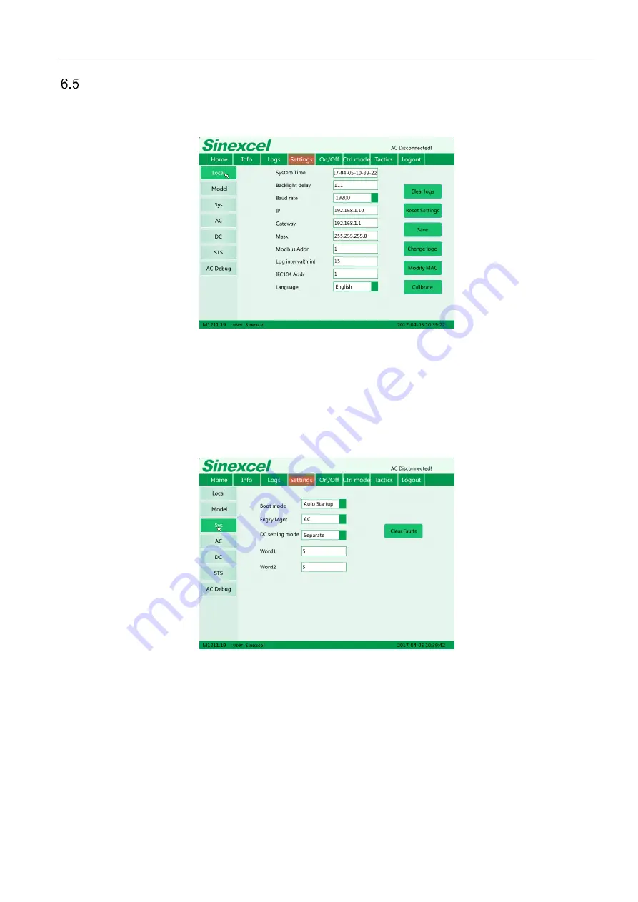 Sinexcel PWS1-500KTL-NA Скачать руководство пользователя страница 33