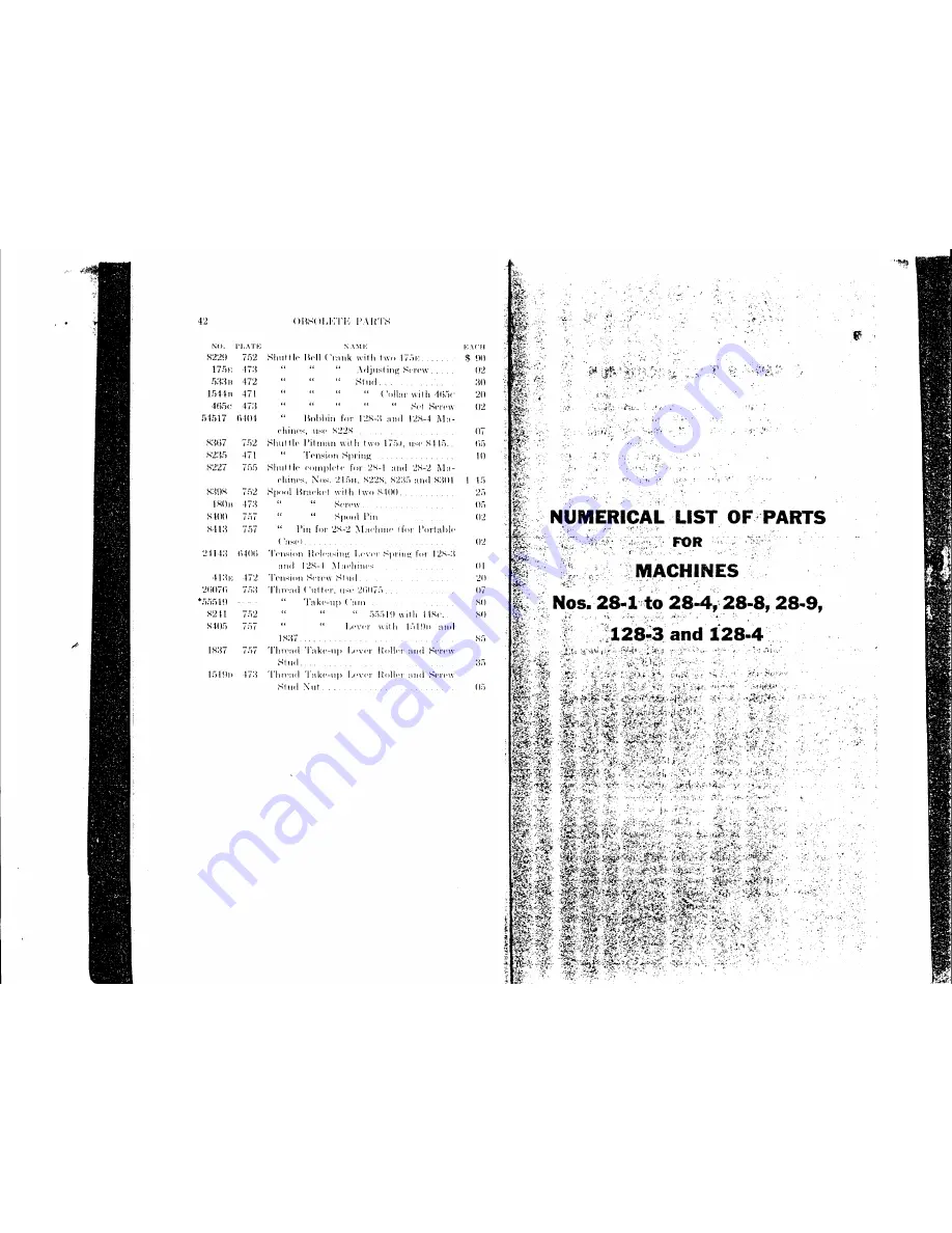 Singer 128-4 Parts Manual Download Page 21