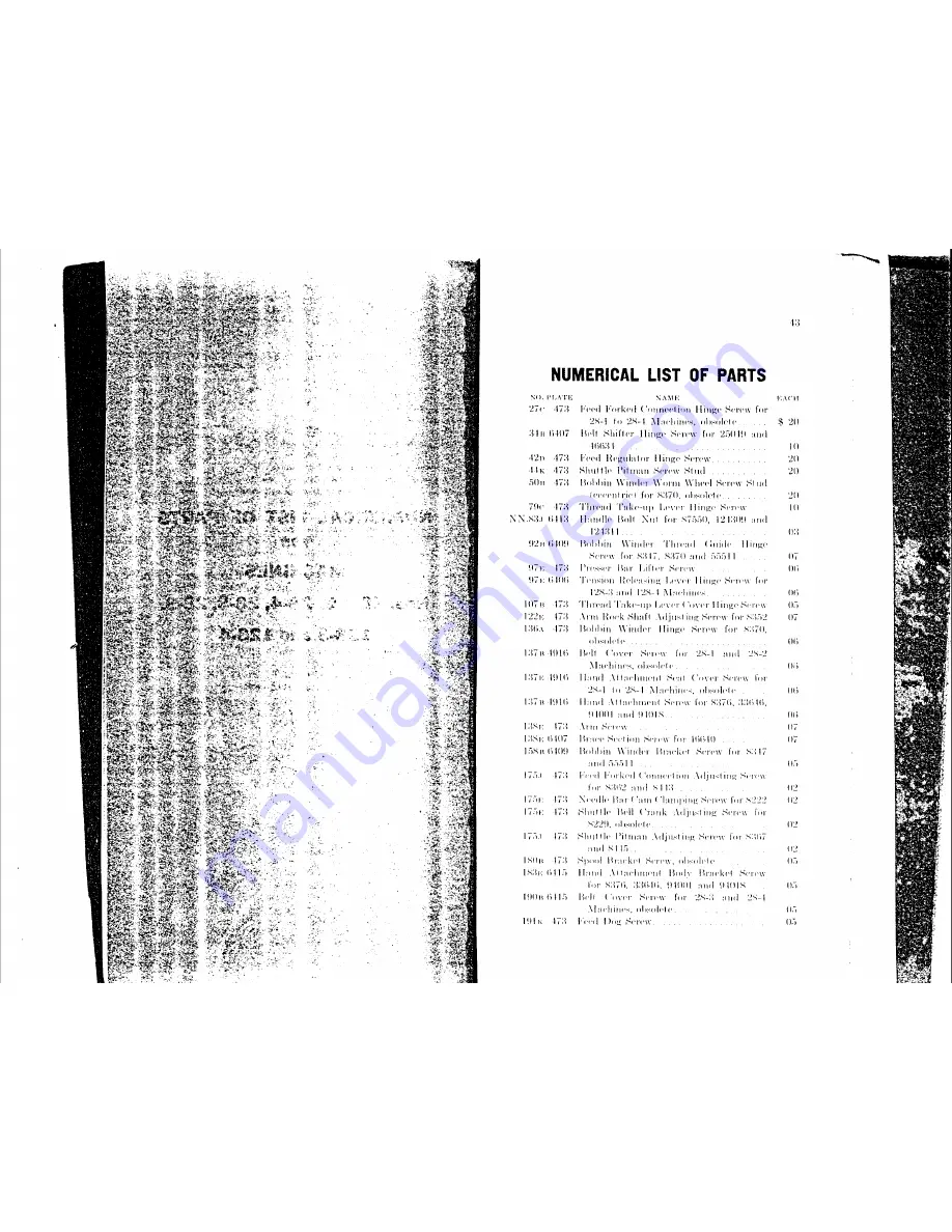 Singer 128-4 Parts Manual Download Page 22