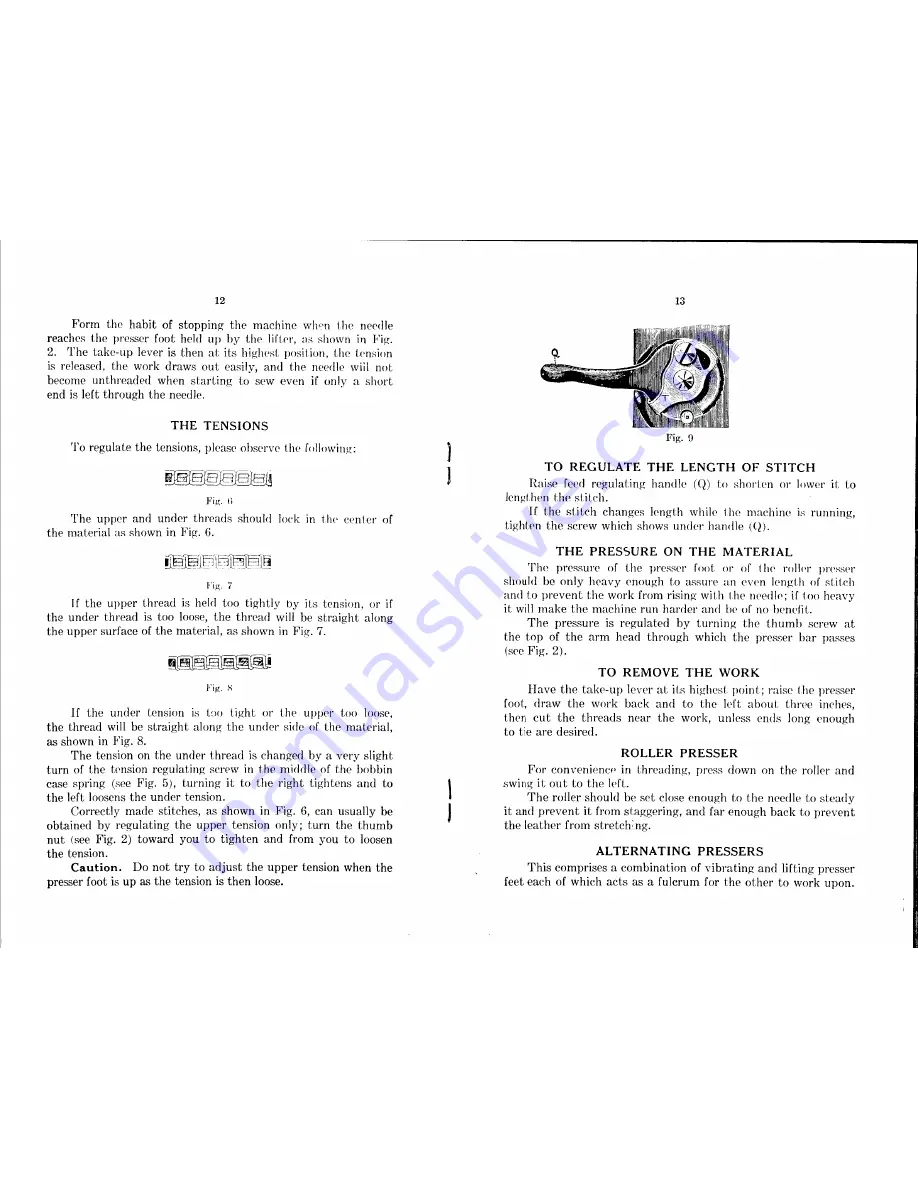 Singer 12W Series Instructions For Using Manual Download Page 8