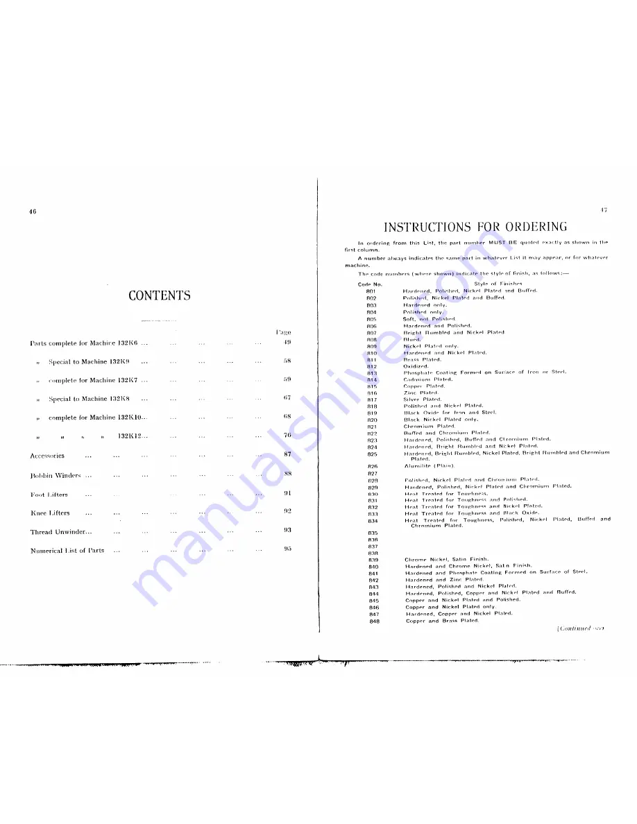 Singer 132K10 Illustrated Parts List Download Page 24