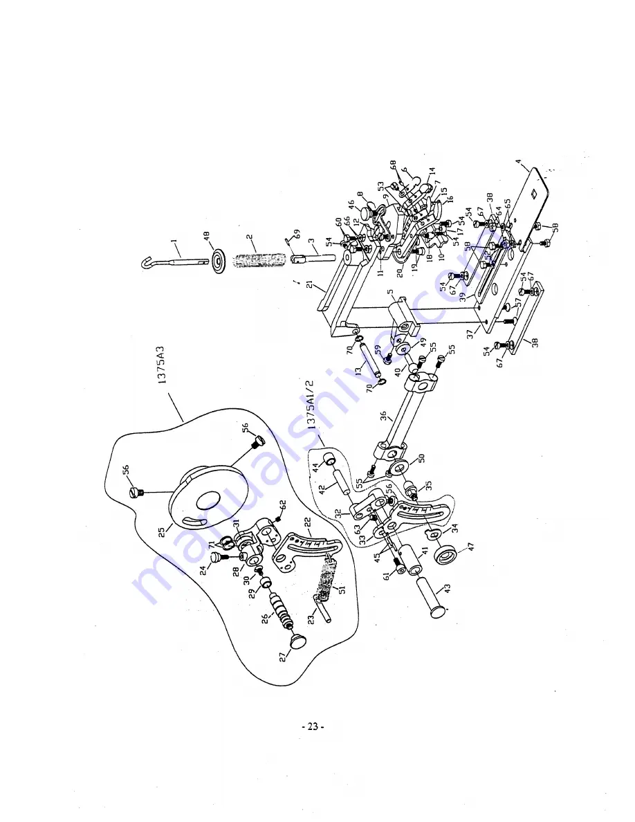 Singer 1375A1 Instruction Manual And Parts List Download Page 25